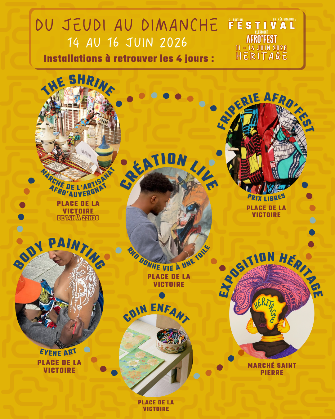 Installations les 4 jours