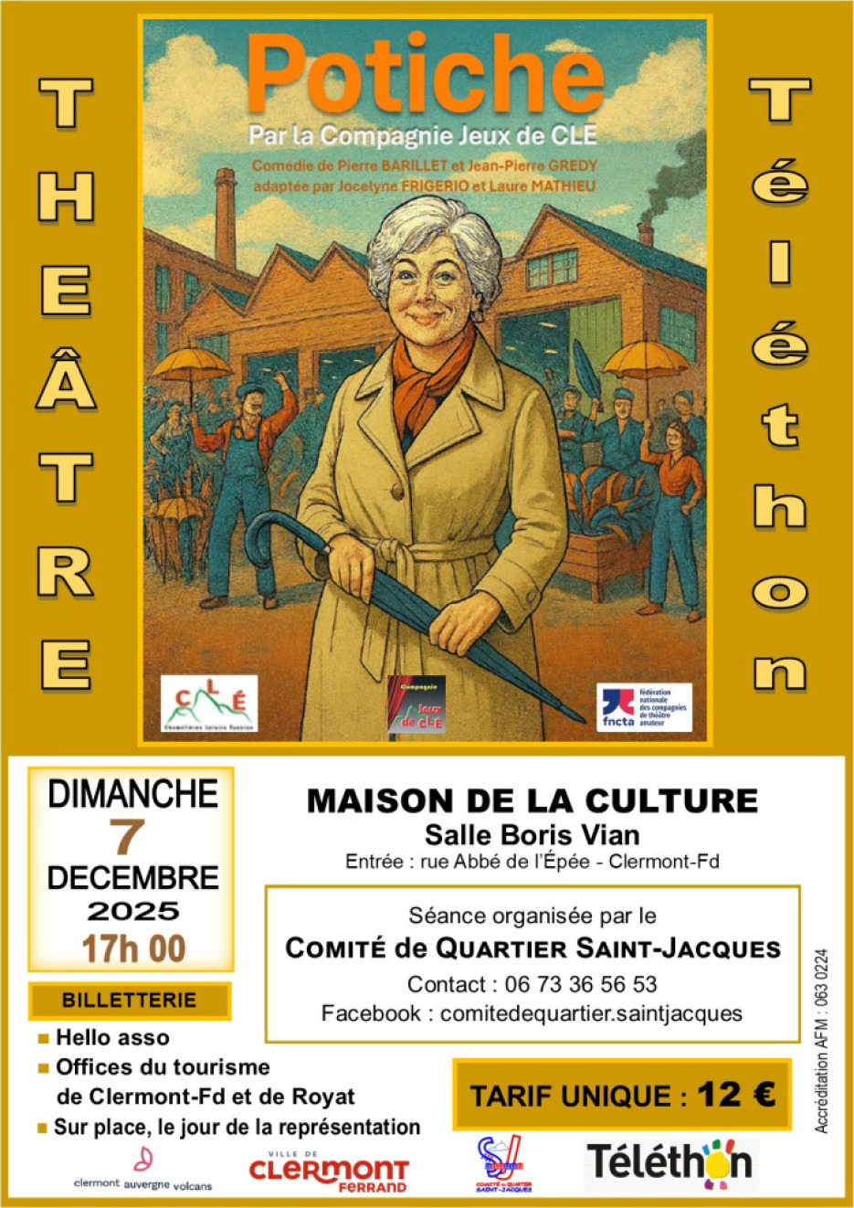 Saint-Jacques pour le téléthon, affiche 2025