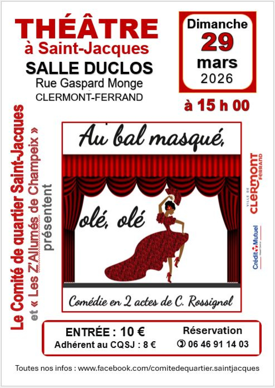 Affiche théâtre 26 mars 2026