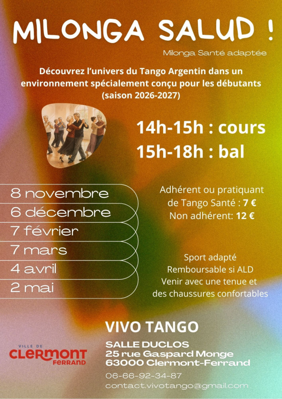 Milonga Salud : bal de Tango Argentin spécial pour débutants