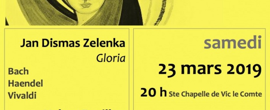 L’ENSEMBLE VOCAL MAGNIFICAT et son ensemble instrumental, sous la direction de Stefanie Ceelen, proposent un concert exceptionnel autour de musiques splendides :   le dimanche 24 mars à 17 heures,  Eglise St Genès les Carmes de Clermont-Fd     ENTREE LIBRE  Concert autour du GLORIA de la Missa Dei Filii, une oeuvre éblouissante pour chœur, solistes et ensemble instrumental de Jan Dismas Zelenka (1679-1745), compositeur né en Bohême puis en poste à la cour du prince de Saxe et roi de Pologne. Jan Dismas Zele