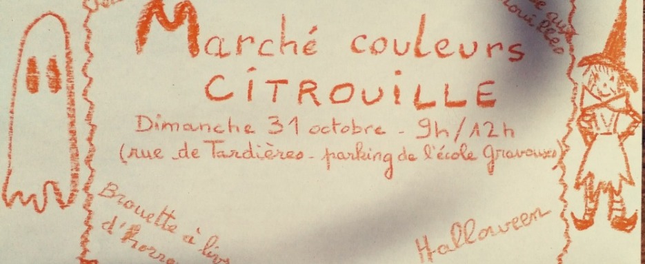 Affiche marché gravouses citrouille 311021