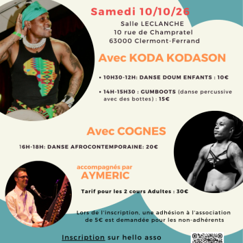 Stages de danses africaines organisés par l'Association Respiration 
