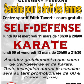 Cours gratuit Self-défense et Karaté